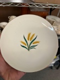 large set of vintage wheat dishes