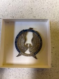 Wallace Sterling, silver peace on earth ornament