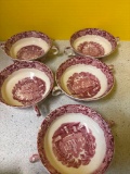 Antique Masons Vista cream soup Bowls