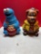 Two cookie jars cookie Monster