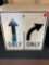 Traffic sign only, 2 arrows, steel