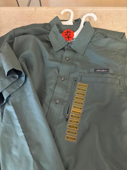 Three new Eddie Bauer shirts, size medium