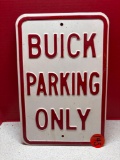 Buick parking only sign
