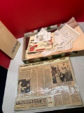 vintage Antonios restaurant newspapers, and ephemera