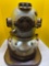 Divers helmet on wooden base