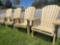 4 pc set Adirondack lounger arm chairs Amish Quality