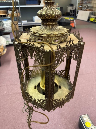 Mid-century Hollywood Regency swag light