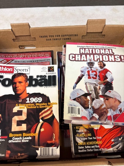 Sports magazines mostly Ohio State buckeyes