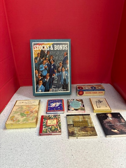 Vintage game, mini books, more