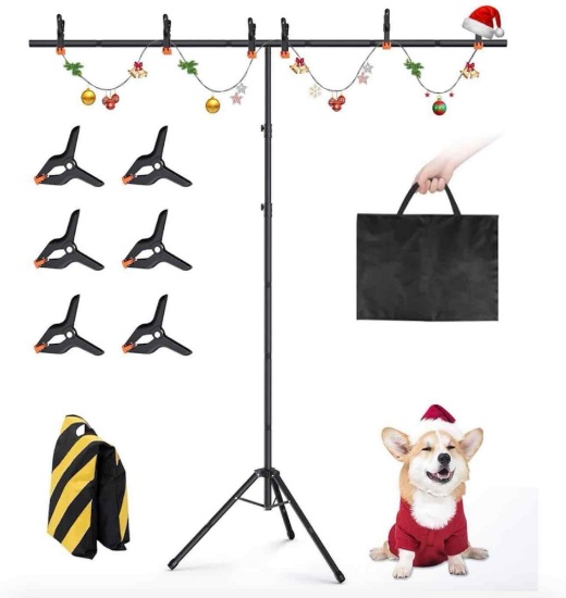 T-shaped backdrop stand kit 8 x 7.2 ft