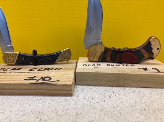 two brand new knives