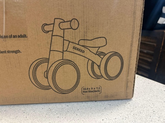 SEREED baby balance bike in box