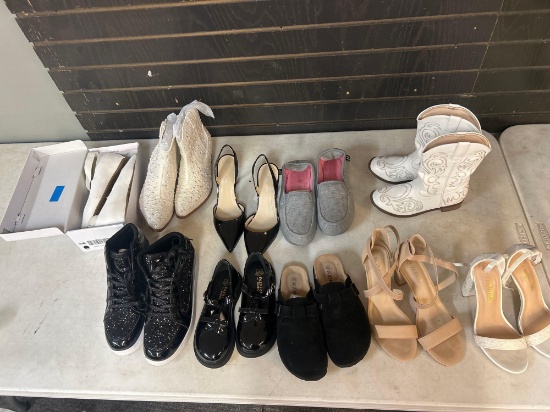 various new and gently used shoes