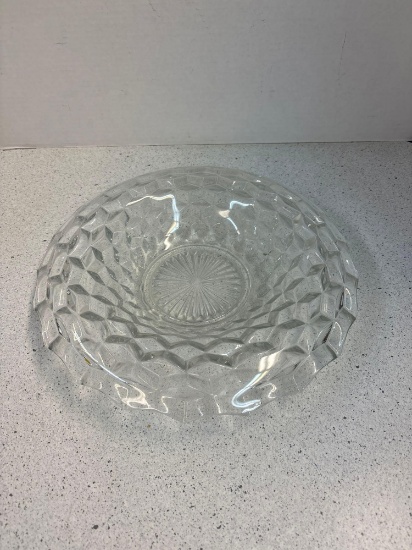 Fostoria cubist glass bowl