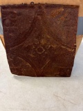 8 x 7.5 ceiling tiles, 30+, rusty patina