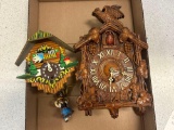 2 cuckoo clocks, SYROCO and wood