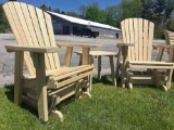 3pc set Rocker / Glider lounger chair set w/ Table