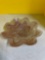 Swirled art glass bowl