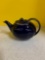 Hall cobalt teapot with gold trim