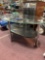 Chrome glass top coffee table