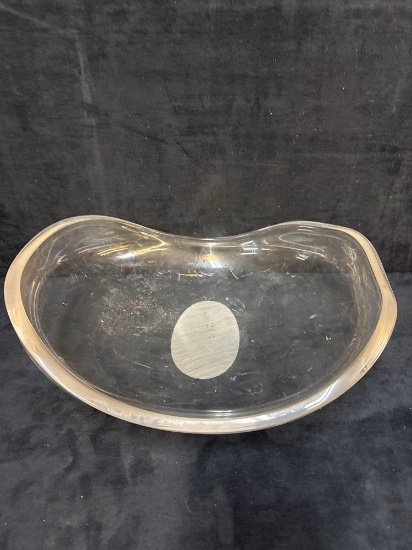 Mid-century lucite bowl 14 inches long