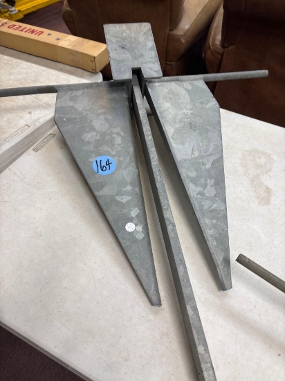 galvanized boat anchor