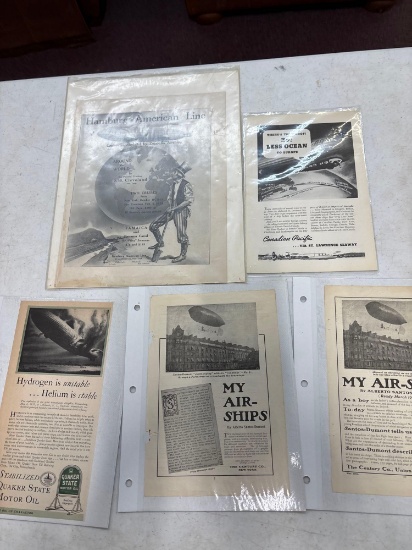 Five original airship ads