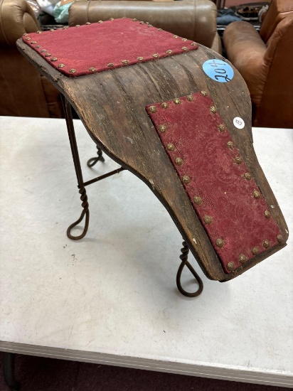 Antique shoe store fitting stool