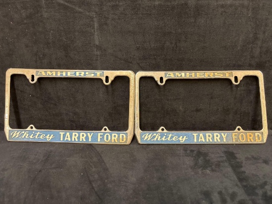 Vintage license plate frames