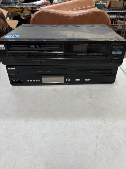 VHS and DVD players