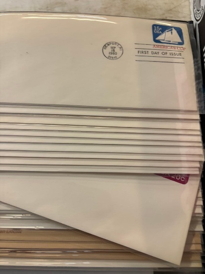 First day covers and stamps