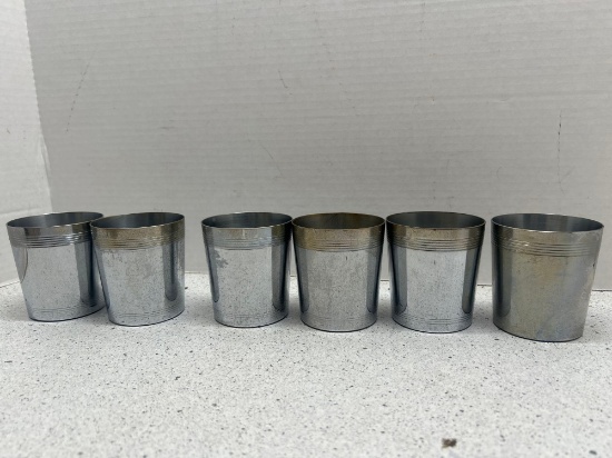 6 Chase Chrome cups