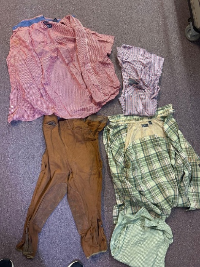 mostly vintage mens shirts, antique mens pants