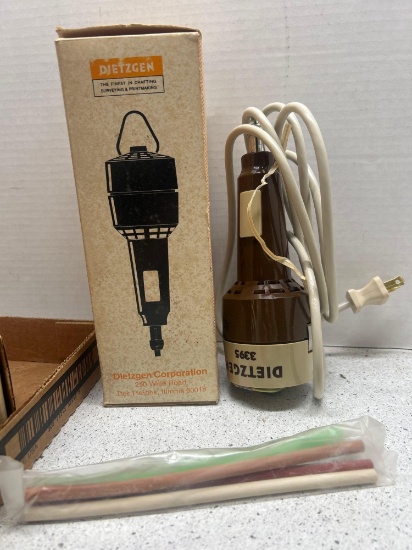 vintage dietzgen and electric eraser new in box