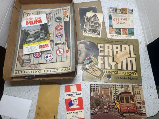 ephemera Errol Flynn, etc.