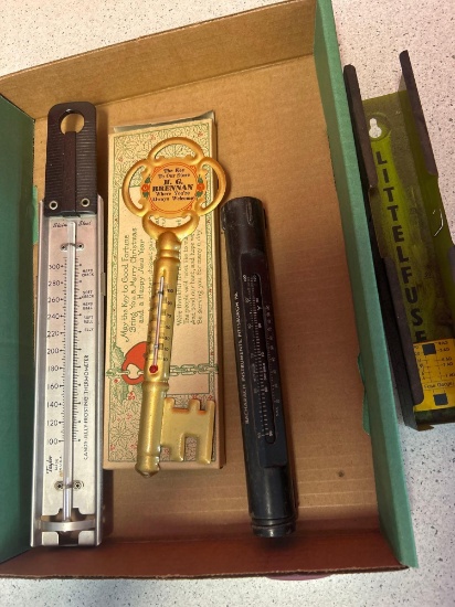 vintage promotional thermometers