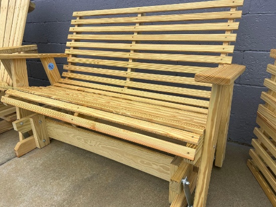 4 ft porch platform rocker / glider Amish Quality