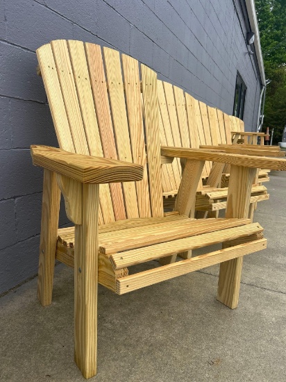 4pc set Adirondack arm lounge chairs fireplace or patio