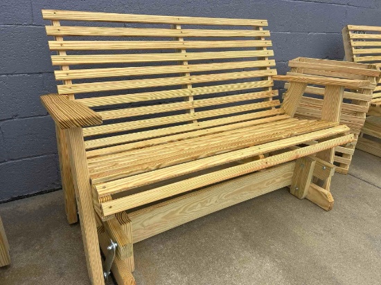 4 ft porch platform rocker / glider Amish Quality