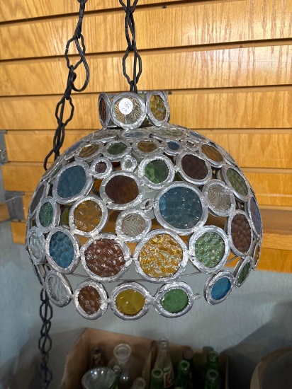 Mid-century swag lamp