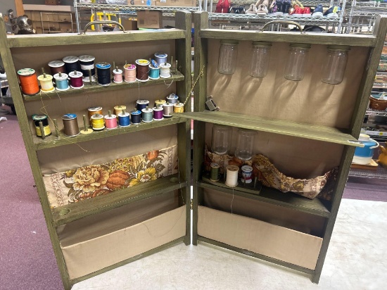 vintage travel thread cabinet