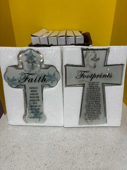 Footprints and Faith mirror crosses four of each