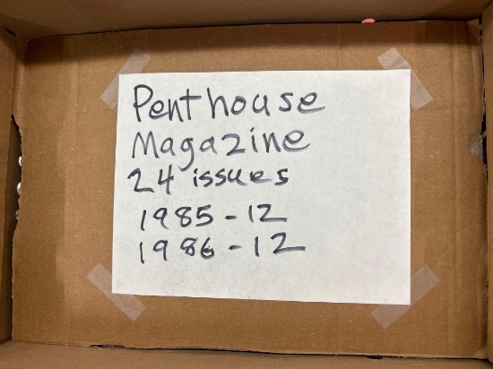penthouse magazines, 24 issues