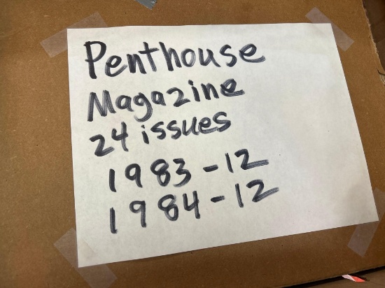 penthouse magazines, 24 issues