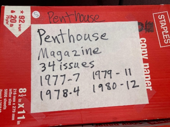 penthouse magazines, 34 issues