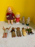 lot of vintage dolls