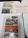 Original Goodyear tire ads and newspaper