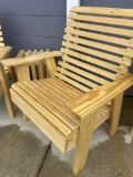 4pc set Rocky Mountain arm lounge chairs w/ table & crate
