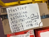 Hustler magazines, 36 issues, eight missing covers