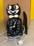 Vintage black Kit Kat cat clock in original box